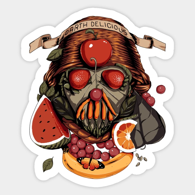 Darth Delicious Sticker by metalsan